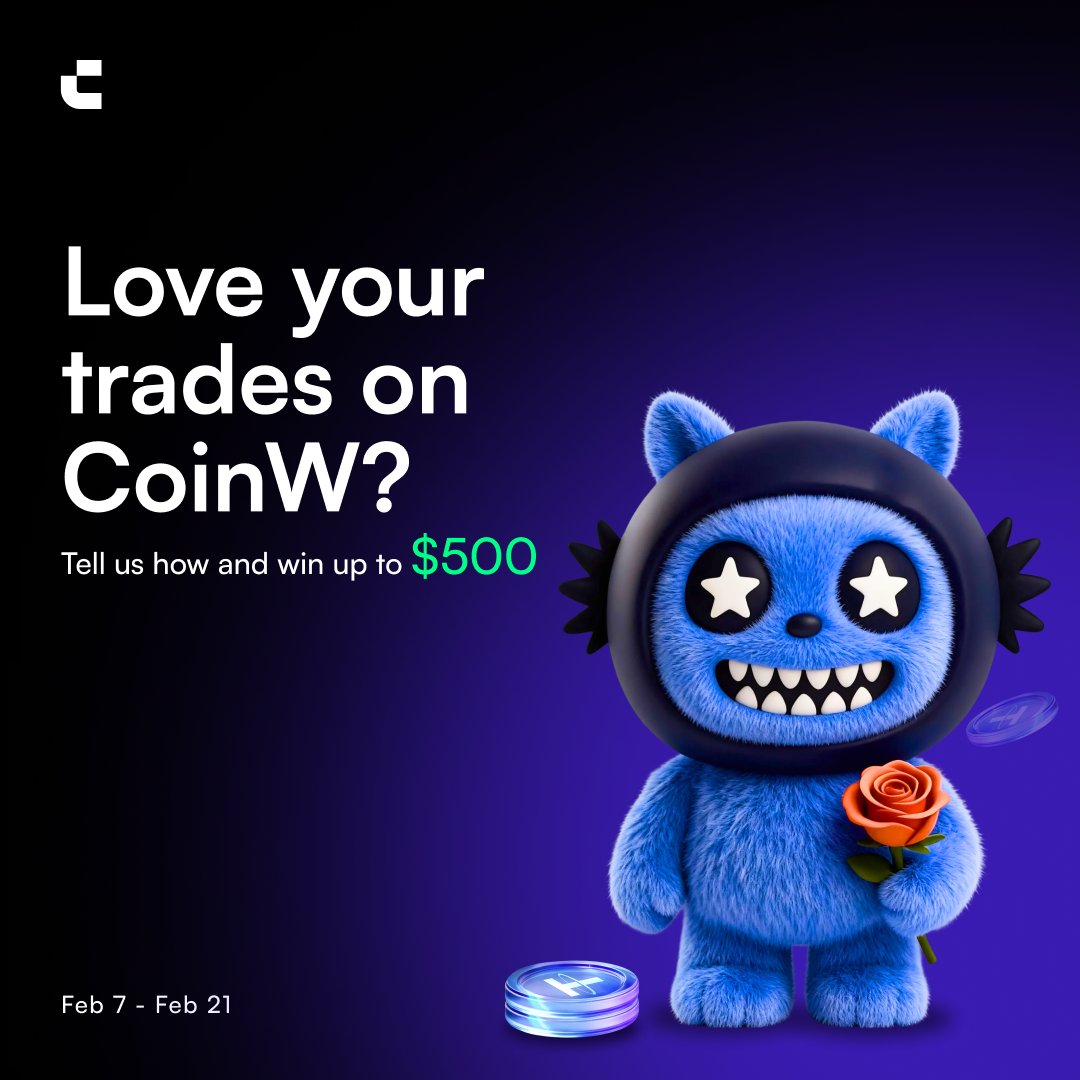 ⏰ FINAL COUNTDOWN ⏰

Valentine's Day deadline approaching!  #SwipeRightCoinW ends TOMORROW!

Last chance to:
✅ Share your CoinW review
✅ Win $20 USDT
✅ Help the community

Single? Taken? Doesn't matter.

Your CoinW testimonial = 💰