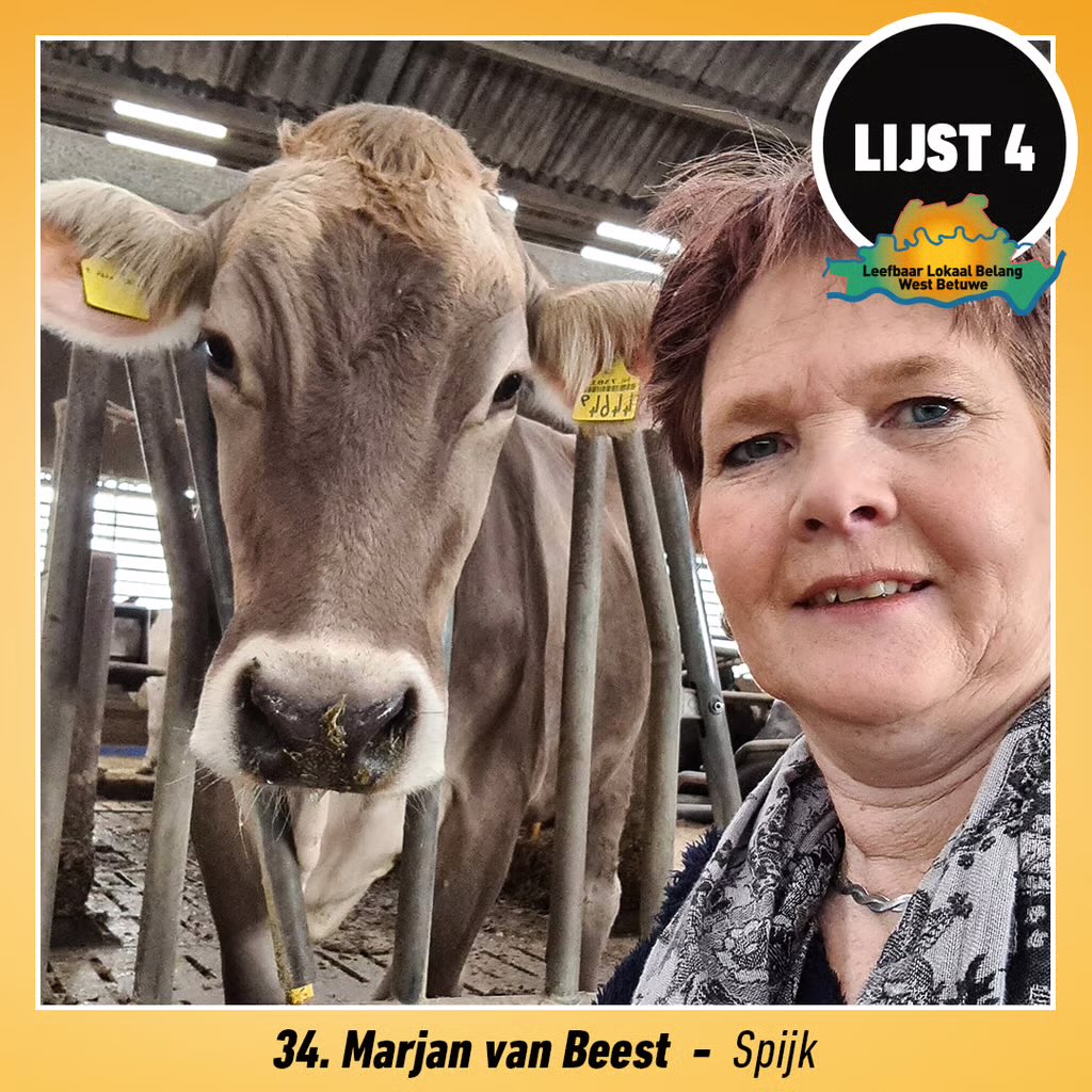 LLBWestBetuwe's tweet image. LLB Kandidaten voorstel rondje:

#lijst4 #Nr34 Marjan van Beest-Groenendijk uit #Spijk

Leefbaar Lokaal Belang, samen maken wij het verschil! #Elkeinwonertelt  #echtlokaalbetrokken #zichtbaar

leefbaarlokaalbelang.nl/verkiezingspro…