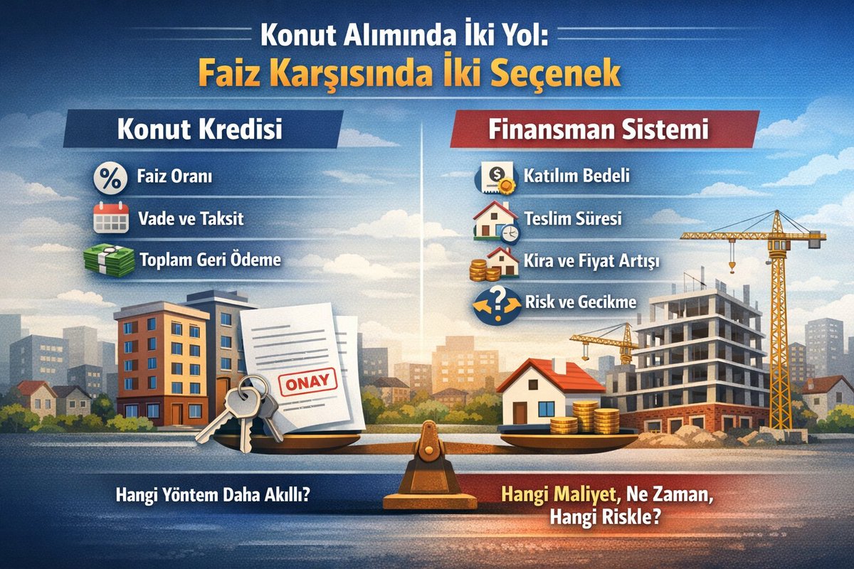 Konut alırken peşinatı minimumda tut, krediyi sonuna kadar çek. Bu lafı duyunca çoğunuz irkilir. Borç kötüdür, faiz haramdır, bir an önce ödeyelim kurtulalım. Yanlış.

Enflasyonist bir ülkede yaşıyorsun. Paranın değeri her ay eriyor. Bugün 2 milyon TL kredi çektiğinde aylık 52
