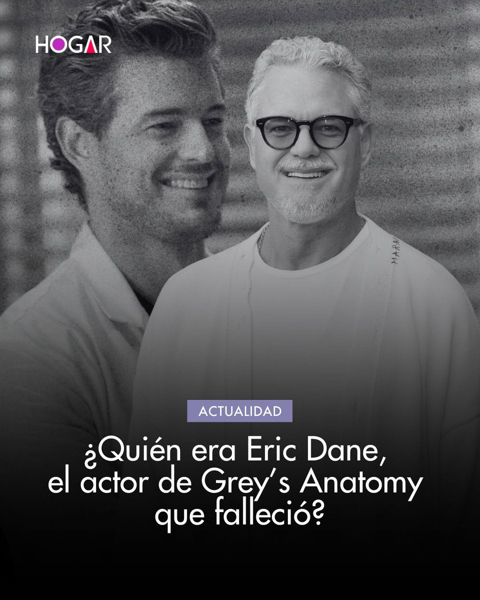🟣💔 Murió Eric Dane a los 53 años, recordado por sus papeles en Grey’s Anatomy y Euphoria. El actor había revelado en 2025 que padecía ELA y se convirtió en defensor de la concienciación sobre la enfermedad. Conoce más 🔗 v.vistazo.com/4tLdKAT
