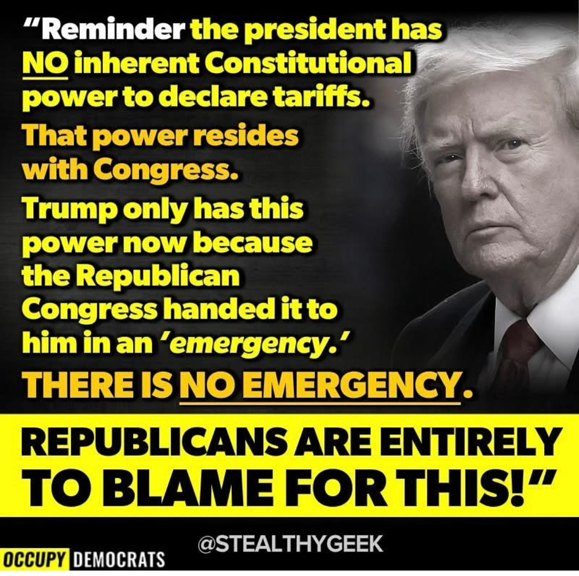 MediaBusters6's tweet photo. @kyledcheney #TrumpLosesAgain
"Supreme Court strikes down most #TrumpTariffs in a major blow to the Trump
The decision does not affect all of #TrumpsTariffs but invalidates those implemented using an emergency law"
Even a broken clock...?
BLAME THE GOP
https://t.co/8KdISKEvx5
#VoteOutAllGOP https://t.co/LGdx6VQoPi