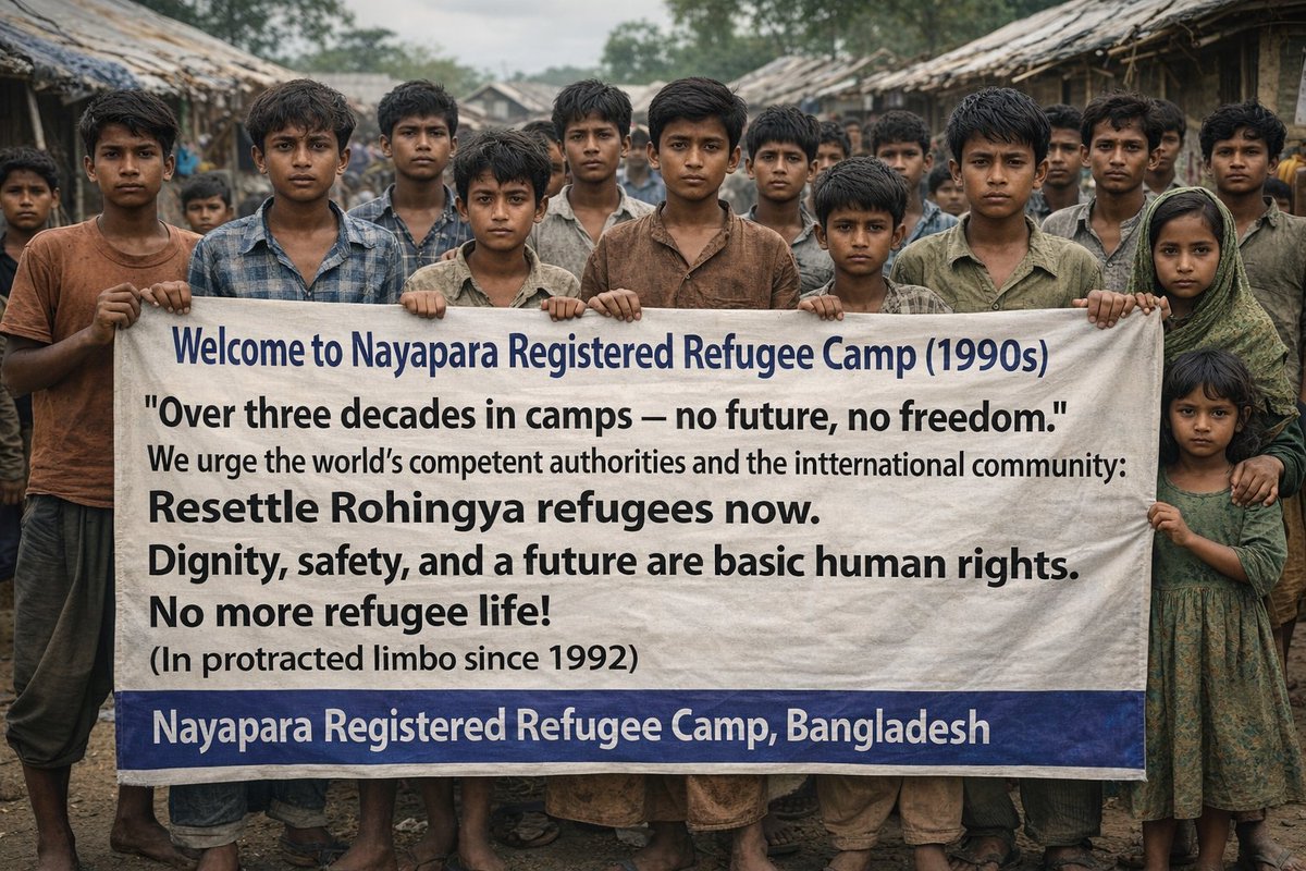 RRANforRohingya's tweet photo. Humanitarian assistance without political action only prolongs injustice. We demand real measures — accountability, protection&amp;lasting solutions now. How many more decades are we expected to survive in these inhumane conditions? #Equality #JusticeForRohingya #GlobalResponsibility https://t.co/klGZD4Hyrw