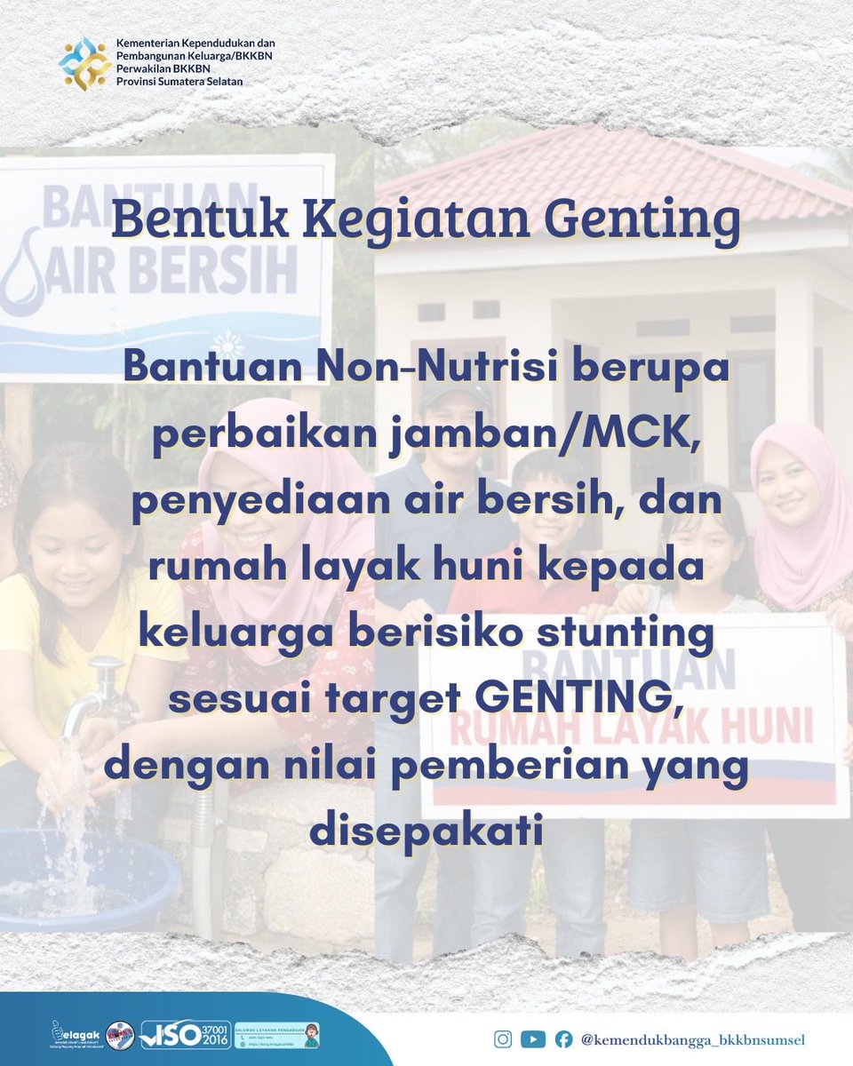 ✨ GENTING (Gerakan Orang Tua Asuh Cegah Stunting) bukan hanya tentang pemenuhan gizi, tetapi juga menghadirkan bantuan non nutrisi sebagai bentuk kepedulian nyata untuk keluarga berisiko stunting.