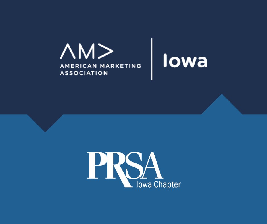 AMA Iowa 🤝 PRSA Iowa Chapter 

Marketing and PR go hand in hand, so we’re joining forces. Members of either organization can now attend the other’s events at member pricing.

Follow both accounts to stay in the know on upcoming events, programs, and opportunities.