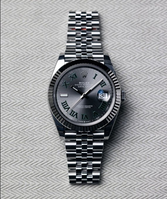 GlobalWatchClub's tweet image. Rolex Datejust 41 Wimbledon Ref. 126334