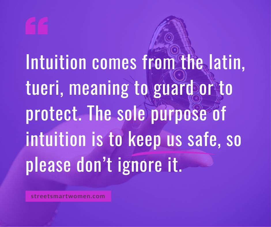 Never underestimate or let anyone minimise your #intuition. It's their to guard and protect you #Safety