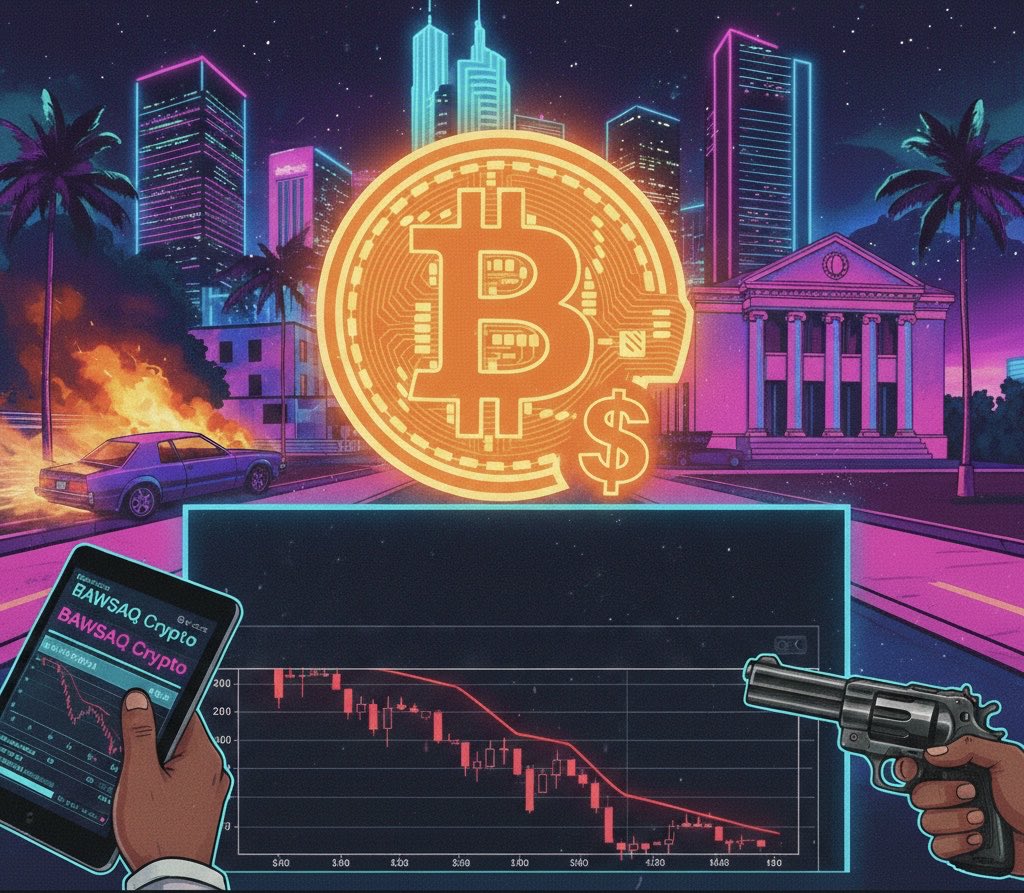 Tusia_AAA's tweet photo. Imagine if GTA VI features an in-game crypto market that actually reacts to player actions. You blow up a tech HQ in a heist — the "BTC" clone crashes. 📉
Is this the ultimate economic simulation or just Rockstar's fastest way to get sued for unregulated gambling? 🏛️⚖️
What’s your take? Genius move or a disaster waiting to happen? 👇
#GTAVI #GTA6 #RockstarGames #CryptoGaming