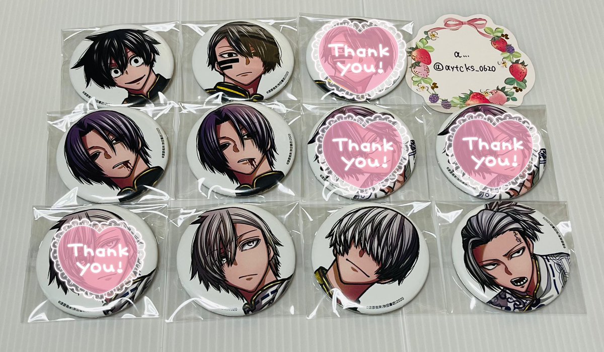 1 【交換】桃源暗鬼 C107 コミケ アフコミ ジャージメイド 缶バッジ