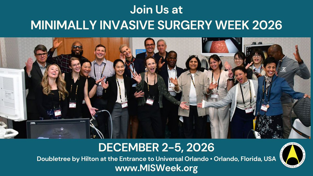 Society of Laparoscopic & Robotic Surgery (SLS) tweet media