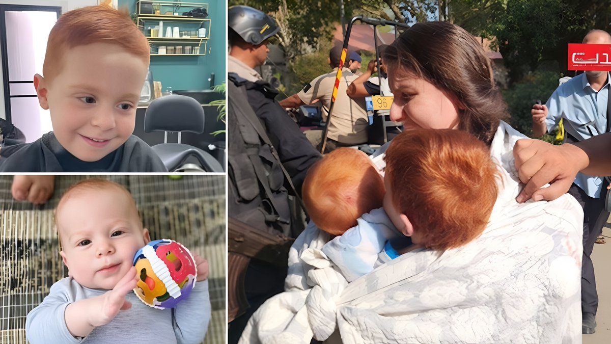 One year ago today, the bodies of Ariel and Kfir Bibas were returned to Israel.

Ariel (4 years old) and Kfir (9 months) were kidnapped on 10/7 by Hamas terrorists.

These babies were murdered in Gaza. Hamas also killed their mother Shiri, Shiri's parents, and the family dog🕯️🎗️