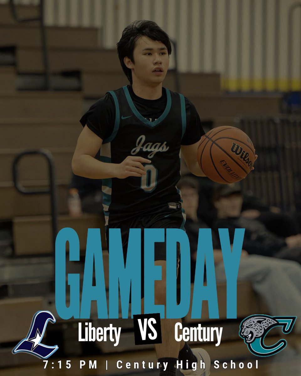 CenturyJagsBB's tweet photo. Gameday! 

🏀 vs. Liberty Falcons
⌚️7:15 PM (Varsity), 5:45 PM (JV), 4:15 PM (Freshman), 7:15 PM (JV2 vs Forest Grove)
📍Century High School 
🖥 https://t.co/bedzNwlVCO https://t.co/OvAVqlq4hq