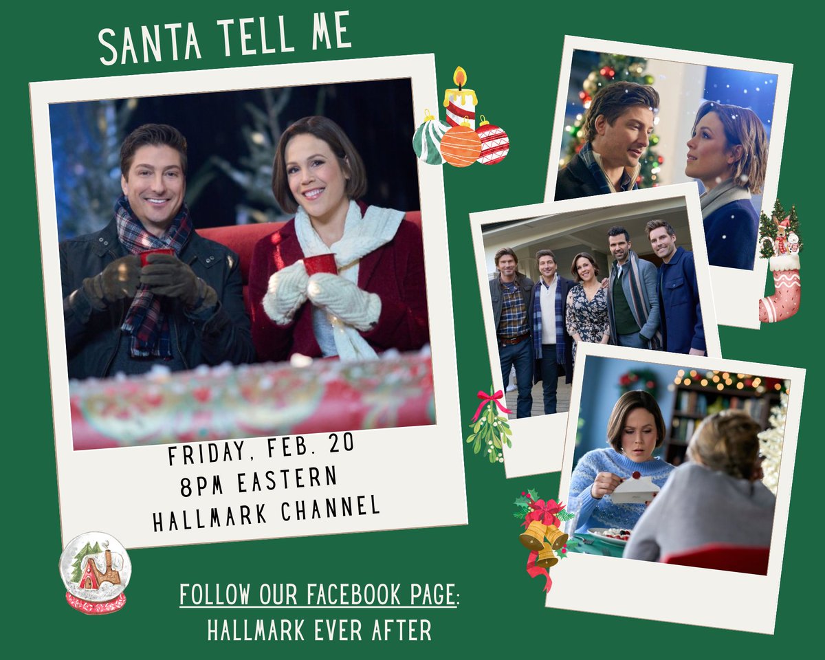 RomComReview1's tweet image. #SantaTellMe is a fun movie that is loaded with  #HunksOfHallmark!

It plays tonight (Feb 20) at 8pm Eastern on #HallmarkChannel!

#ErinKrakow #DanielLissing #BenjaminAyres #ChristopherRussell #KurtSzarka #ChristmasMovies