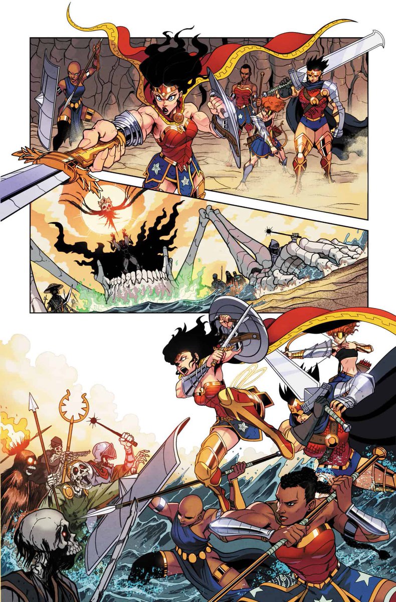 Here are preview pages for DC x Sonic the Hedgehog: Metal Legion #1! Artwork by: <a href="/AdamBryceThomas/">ABT ☕️ @HeroesCon2026</a>
#SonicNews