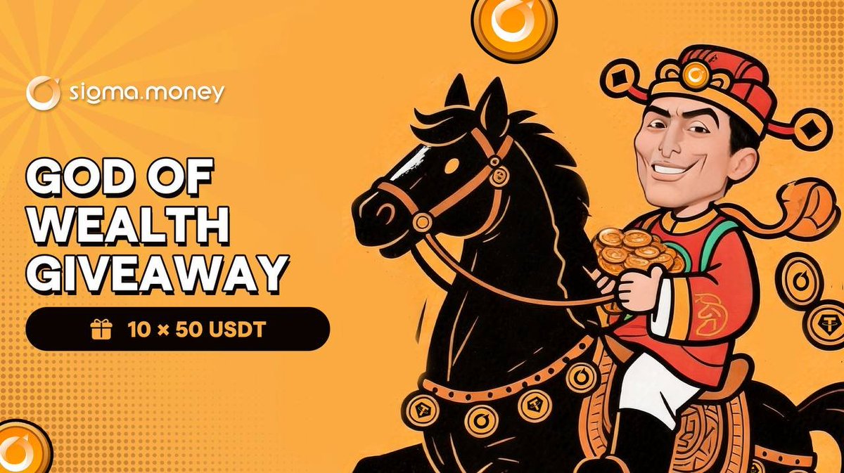 sigmadotmoney's tweet image. 🧧 财神到!

The God of Wealth is here. May this Lunar New Year bring you good luck.

🎁 10 × 50 USDT

1️⃣ Follow @sigmadotmoney
2️⃣ QT with #SIGMAonBNB
3️⃣ Reply with a God of Wealth meme

⏰ Ends Feb 25

Put it to work: sigma.money/earn (up to 200%+ APR) 

$SIGMA