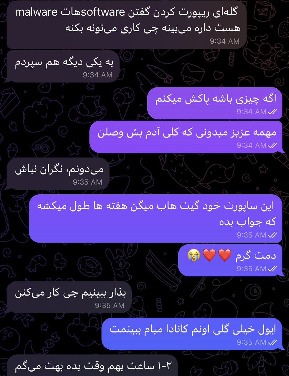 یکی از بچه ها با یکی که داخل خود گیتهاب کار میکنه ارتباط گرفته گفتن اکانت من رو گله ای ریپورت کردن و برای همین ساسپند شده. تاثیرگذاری من این طور بوده که سایبری های جمهوری اسلامی این طور برام بستن. و از اون ور از دیشب 20 تا تماس از شماره های مختلف scam برای ‌پسوردم داشتم.