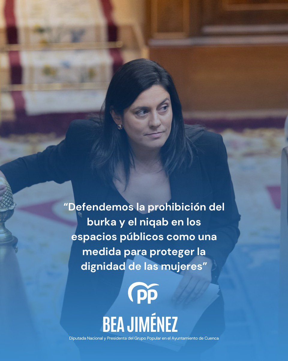 PopularesCuenca's tweet image. Jiménez defiende la prohibición del burka y el niqab en los espacios públicos como una medida para proteger la dignidad de las mujeres

🔗 Noticia completa: goo.su/oAA5 

#Burka #Niqab #Dignidad