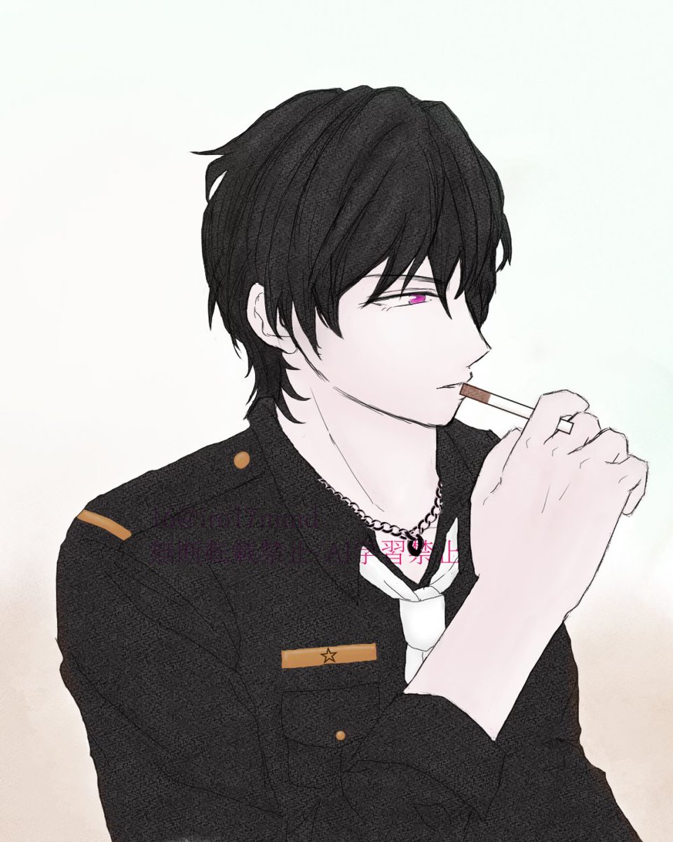 一緒に載せたかった雰囲気絵ようやく描けた！
※吸ってません
※このフェイスは20歳↑です