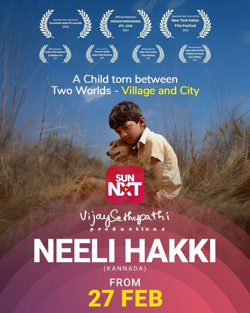 KUDALINGAM49671's tweet image. #NeeliHakki | #BlueBird (2021) | Kannada

பிப்ரவரி 27 முதல் Sun NXT ஓடிடி தளத்தில் வெளியாகிறது.

🔊 Tamil Dub : ❌

🎬 Vijay Sethupathi தயாரிப்பில் உருவான இந்த திரைப்படம் பல்வேறு சர்வதேச திரைப்பட விழாக்களில் விருதுகளை பெற்றுள்ளது.

அப்படின்னா என்ன தான் இந்த படத்தில் இருக்குனு…