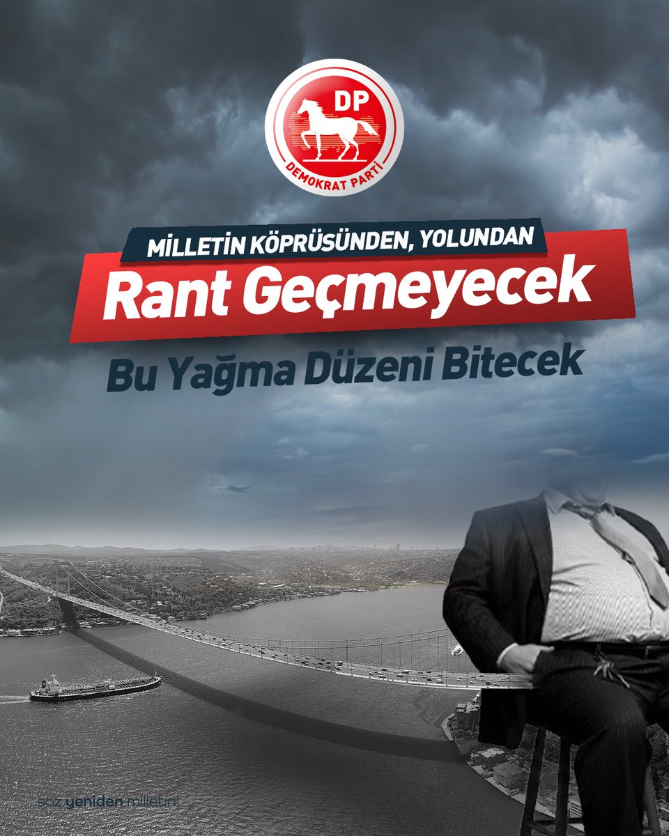 Cumhurbaşkanlarımız Süleyman Demirel ve Turgut Özal'ın kamu kaynakları ile, yani devletin parası ile yaptıklarını satmak istiyorlar.

AKP iktidarı, bu kamu varlıklarını, köprü ve otoyolları 25 yıllığına özel şirketlere devretmenin peşinde.

Bu bir “işletme devri” değil.
Bu, gelir