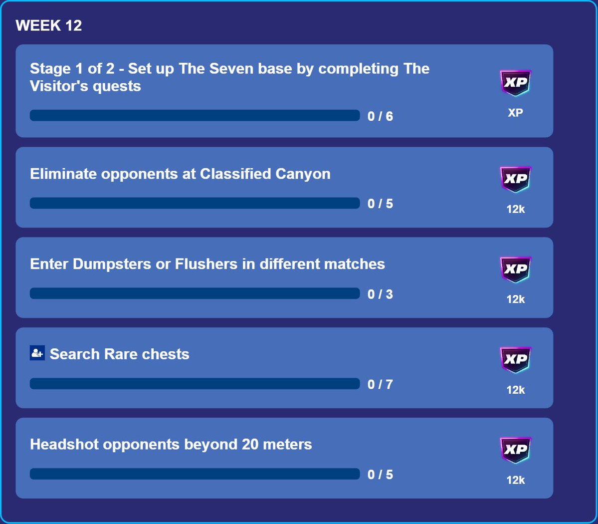 Replugs2's tweet image. #Fortnite Week 12 Quests Are Now live!