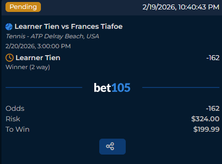 SmoothManSports's tweet photo. 🇧🇷 #ATPRioDeJaneiro 🍌 x🇶🇦 #ATPDoha 🍉 x 🇺🇸 #ATPDelray 🍓 | Friday Card 🎾
Grab your plums, 9Us in the Blender:
🍉 2U 🇷🇸 Jakub Mensik (-134/1.75)
🍓 2U 🇺🇸 Learner Tien ML (-162/1.62)
🍓 2U 🇳🇴 Casper Ruud ML (+100/2.00)
🍓 1U 🇭🇰 Coleman Wong ML (+130/2.30)
🍌 1U 🇦🇷 Thiago Agustin Tirante ML (+147/2.47)
🍌 1U 🇨🇿 Vit Kopriva ML (-129/1.78)
The @SharpCircleBet Super Team is coming for ALL the goop.
Best of luck, Super Team.
Trust the system; cash the slips.
🍐🍊🍌🍉🍇🍈🍑🍍🥥🥭🍒🍓🍋🍏🍎🥑🥝🫐
#GamblingX #GamblingTwitter #tennis #tennispicks #bet105partner #atp #wta #atpchallenger #ATPRioDeJaneiro #ATPRio #RioOpen #ATPDelray #DBOpen #ATPDoha #QatarOpen