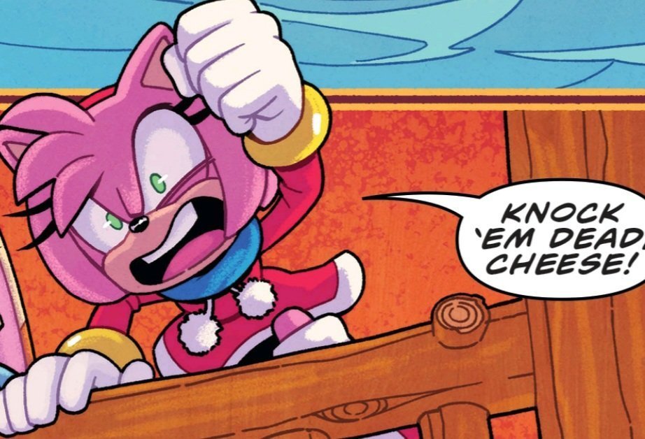 As much as i love seeing Amy being sweet i also love when she is more "aggressive", when it comes to support her friends,  like she either do some pep talk or this