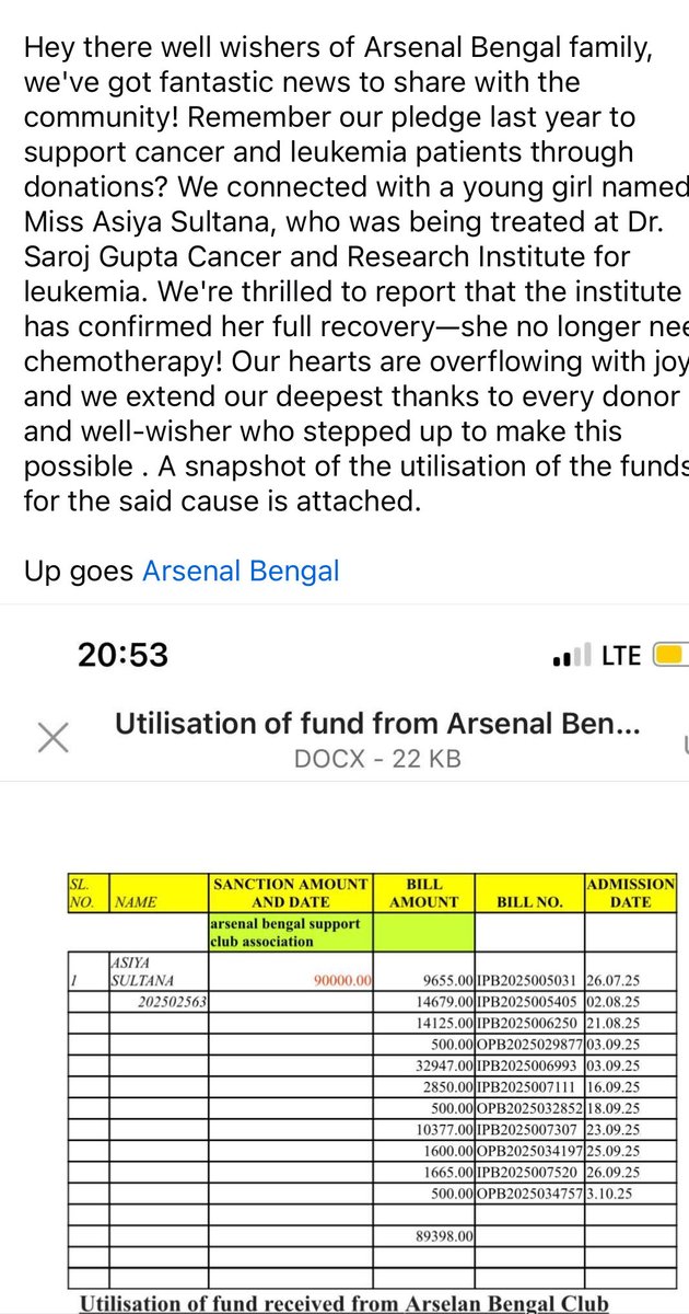 Arsenal Bengal tweet media
