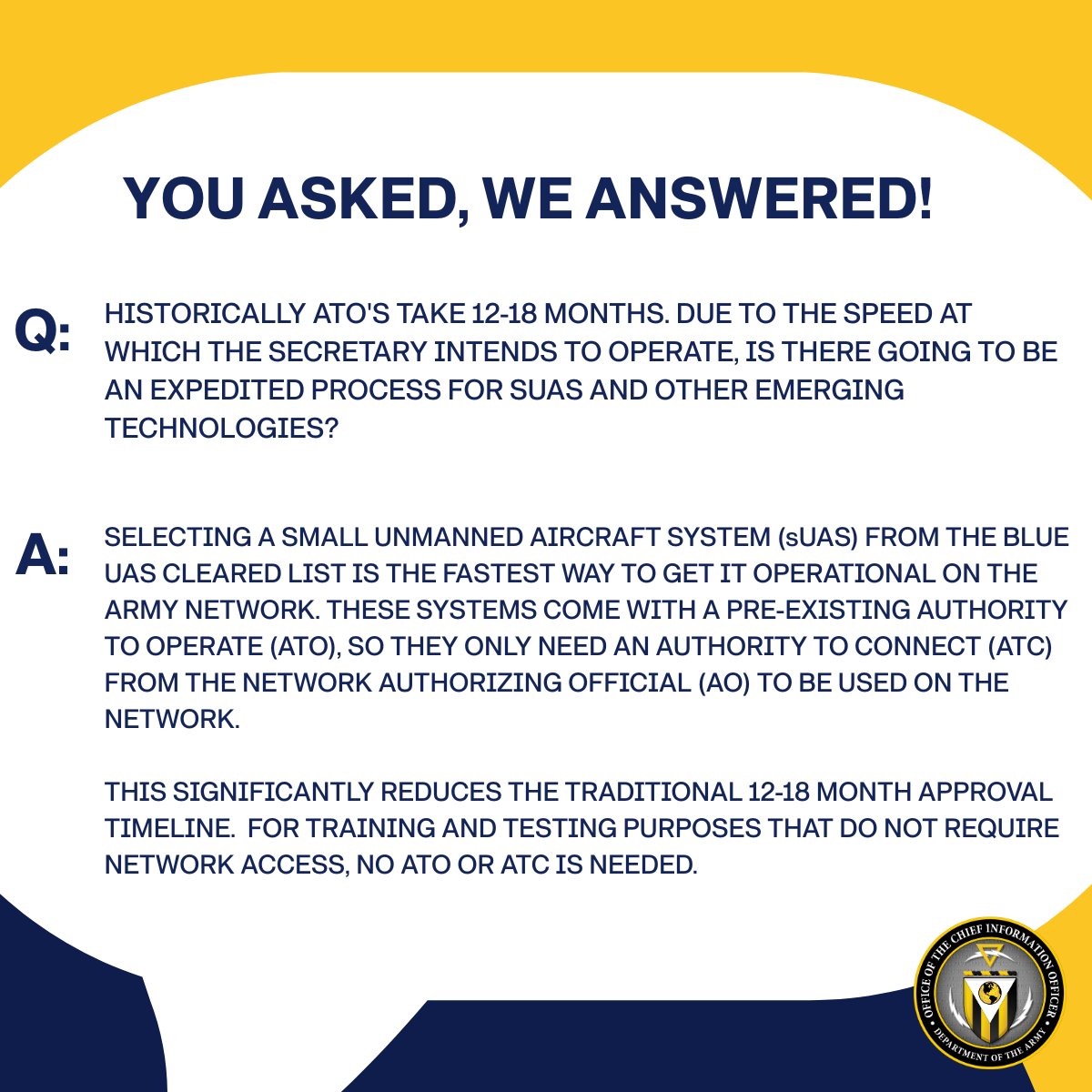 Army Chief Information Officer tweet media