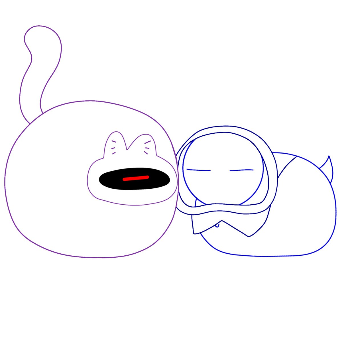 Wolfiewaves's tweet photo. Fat creatures 💜💙
#Jevin
#Sprunki
#Chonkwave
#Transformers https://t.co/fpTXnidRFo