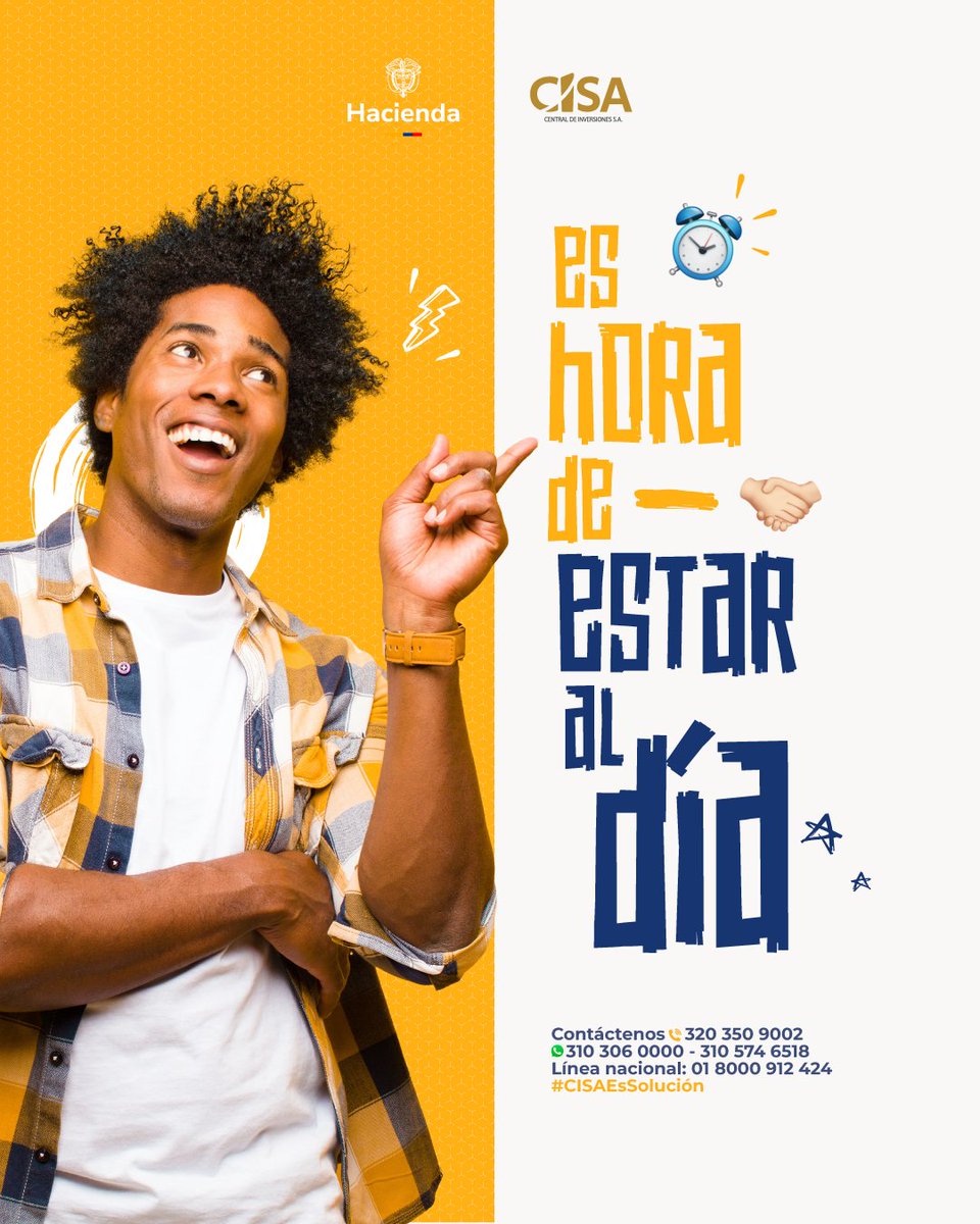 ✅Durante febrero, CISA le brinda opciones para normalizar sus obligaciones pendientes con la Registraduría y avanzar con mayor tranquilidad 🤝💼
📲 WhatsApp: 310 306 0000 – 310 574 6518
☎️ Línea nacional: 01 8000 912 424
#CISAEsSolución