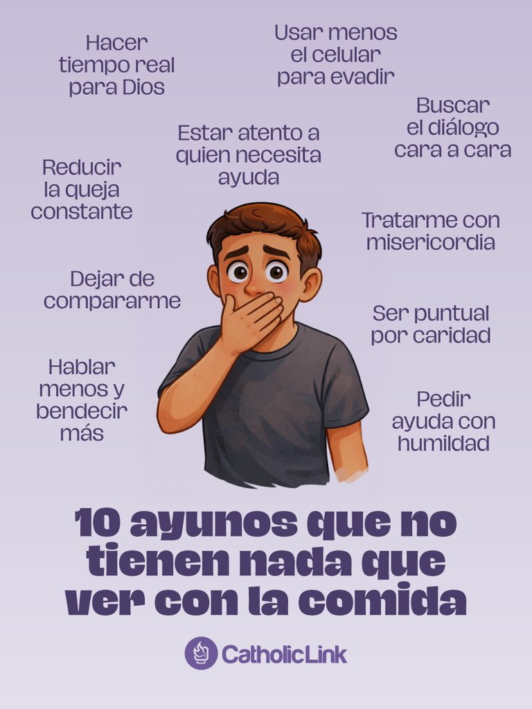 Te dejamos algunas propuestas para esta Cuaresma. 💜