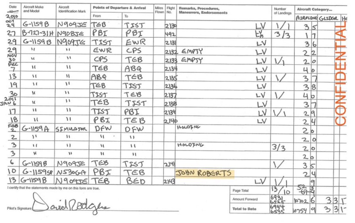 Epstein flight logs. “John Roberts”. 

Do we know wealthy powerful man in government who has that name? 

Maybe the same someone who was the deciding vote in this last court decision? 

Wonder if Justice John Roberts knows…