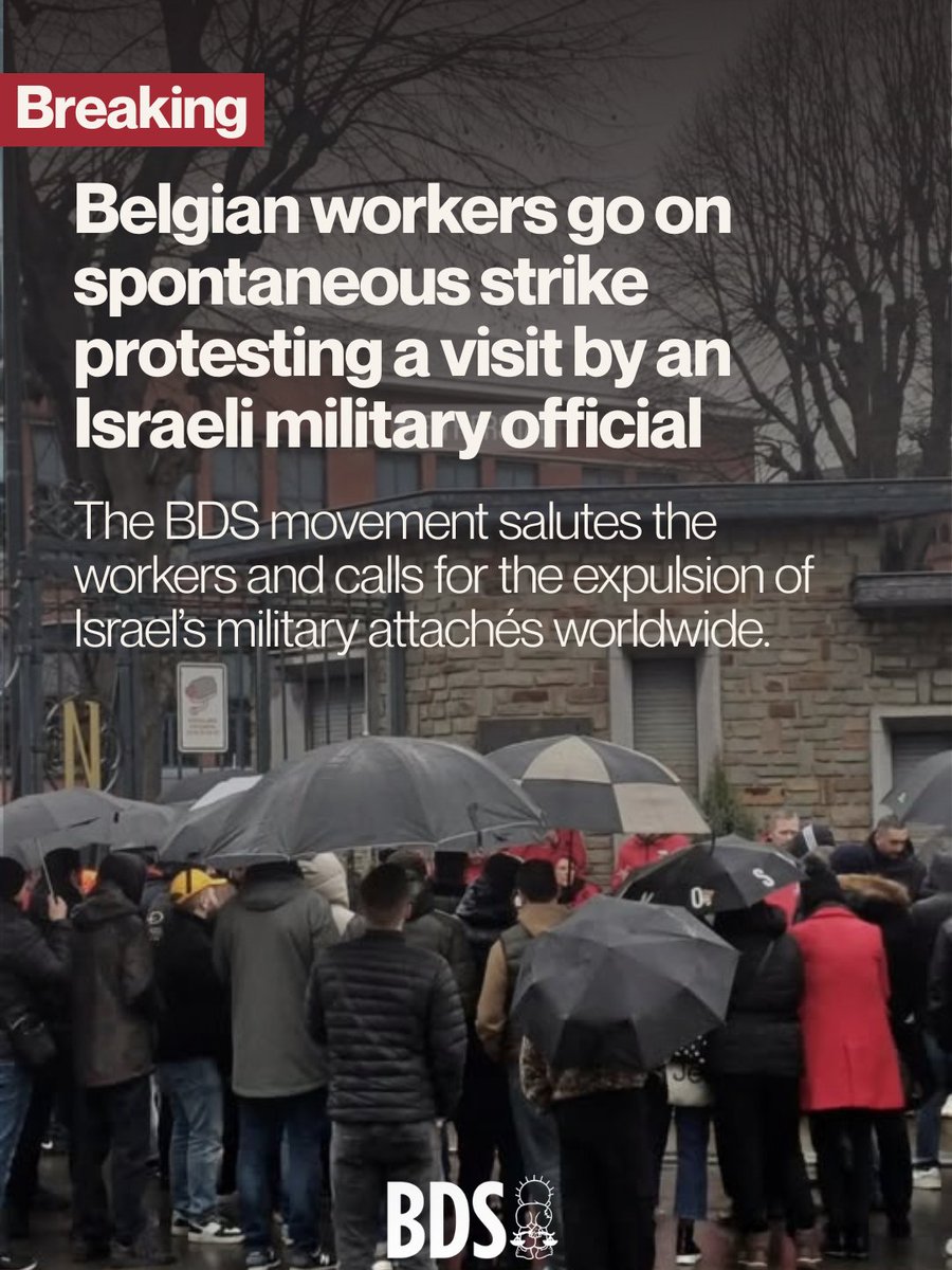 The BDS movement salutes the workers of FN Herstal who went on strike and calls for the expulsion of Israel’s military attachés worldwide.