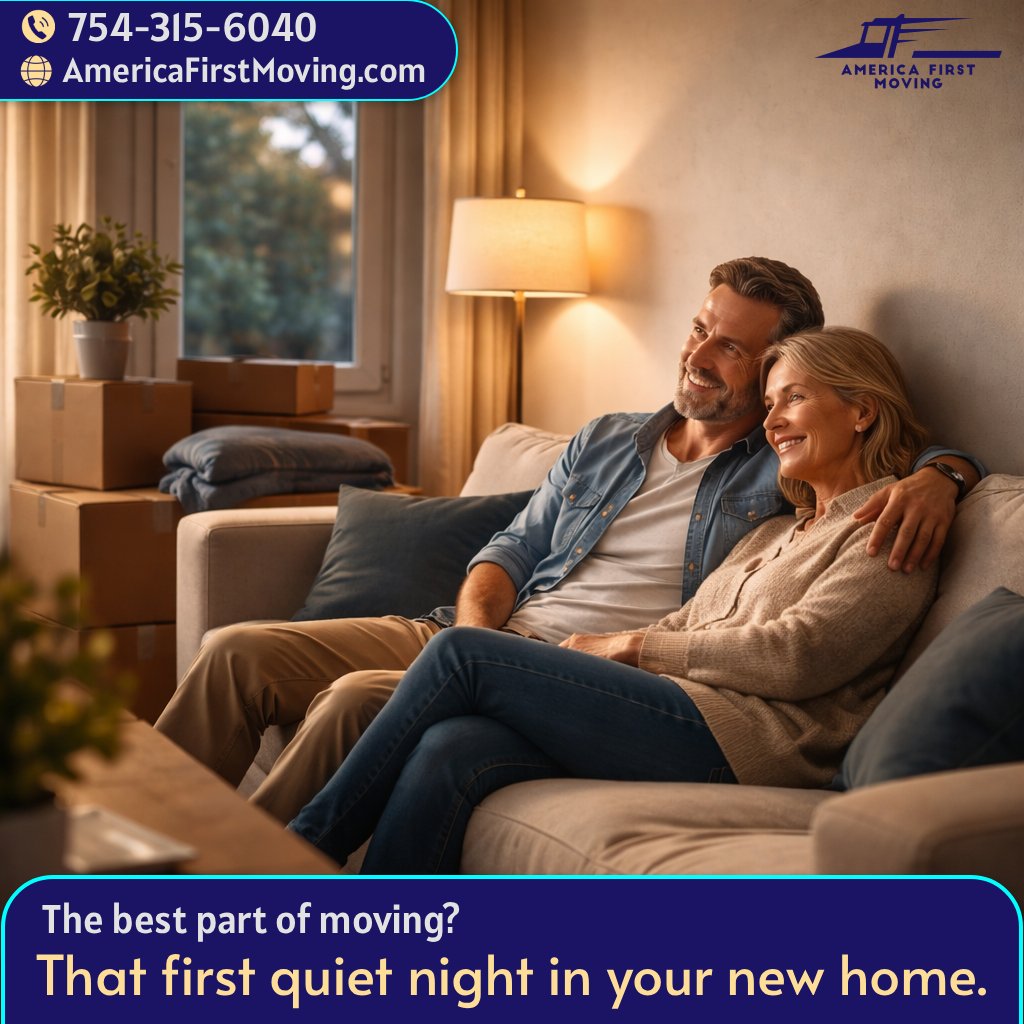 TheMovingServFL's tweet image. The best part of moving?
That first quiet night in your new home. 🏡
Our Long Haul Moving Services help families relocate without the burnout.

Save up to $2,000 on packing (select moves).

Call 754-315-6040
or
Get your moving quote:
americafirstmoving.com/long-haul-movi…

#InterstateMoving