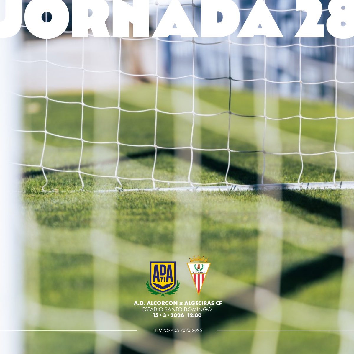 El horario y la fecha de la jornada 28. Domingo 15. A las 12:00. En Santo Domingo. Contra el <a href="/AlgecirasCF/">Algeciras CF</a>. Lo televisa Movistar