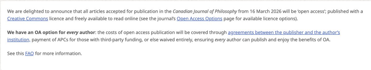 Canadian Journal of Philosophy tweet media