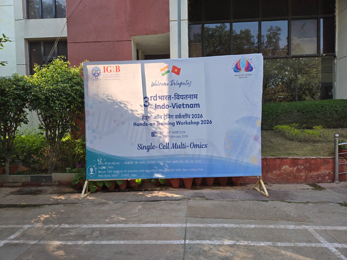 RajeshPandeyLab's tweet photo. Both campuses of @IGIBSocial is ready to welcome 15 Faculties/Researchers/Students from @VNinINDIA for a week long hands-on workshop on Single Cell Multi-omics during 3rd Indo-Vietnam workshop organised by #INGENHOPE lab....@GMalavige @WHOSEARO @VajiraHWD https://t.co/7bogUJXkrZ