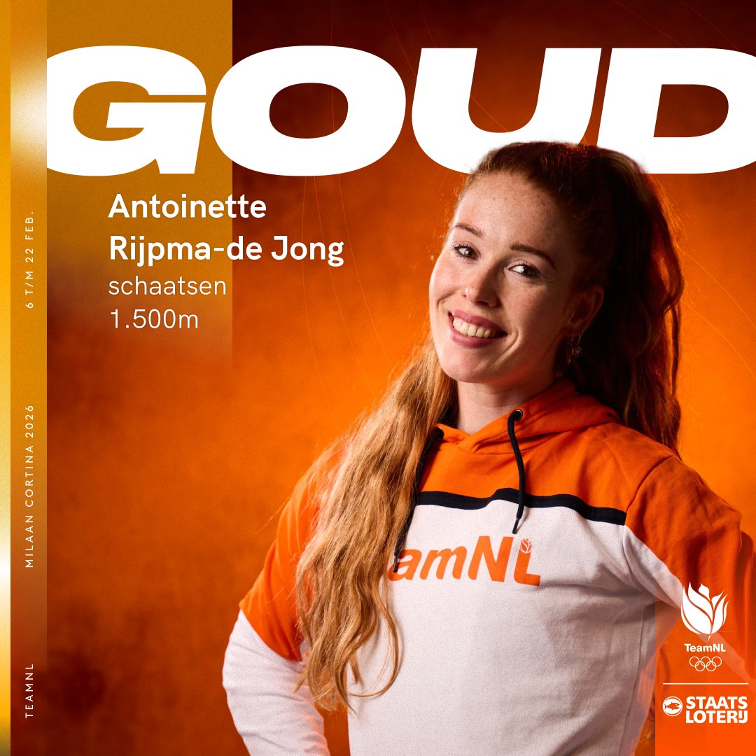 OLYMPISCH KAMPIOEN!!!!! 😱🥇

#TeamNL | #MilanoCortina2026