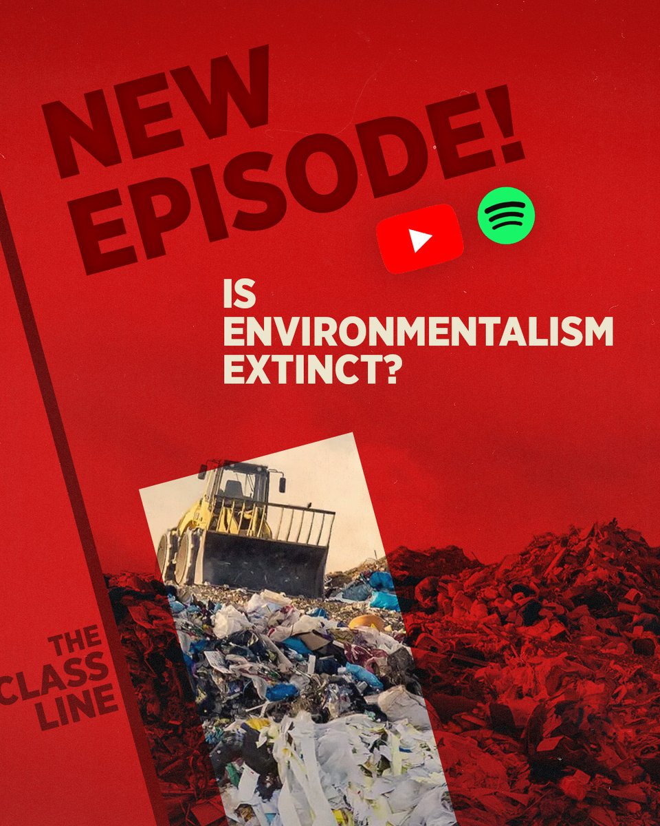 CanadaMarxists's tweet photo. 🚨NEW EPISODE🚨

On this week's episode of The Class Line, Joel is joined by Josie Seaton to discuss the Death of Liberal Environmentalism.

Watch now:
YouTube - https://t.co/zAUFC4aSZQ
Spotify - https://t.co/YHrcLl9g9h https://t.co/kW0xg1IzgI