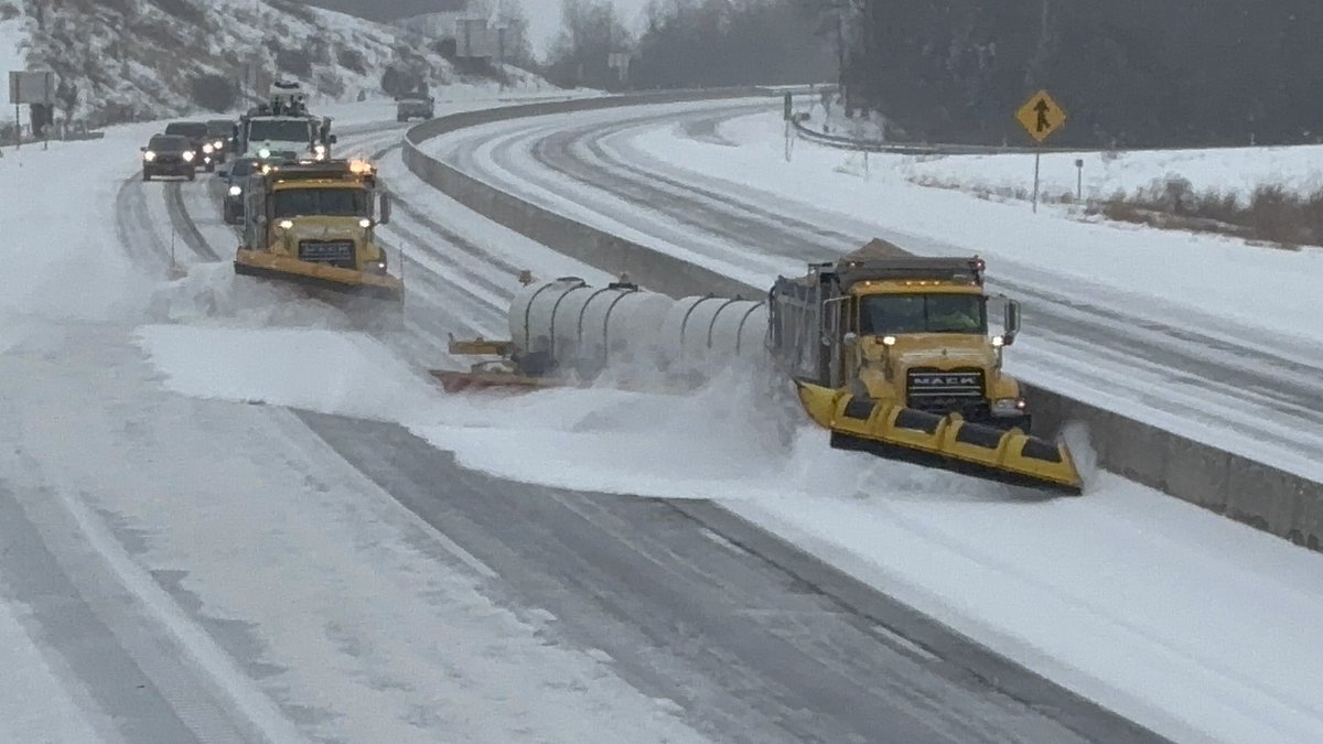 PennDOTNews's tweet photo. We use 2,350 trucks, plows, and salt spreaders (along with some rented vehicles) to maintain 96,000+ snow-lane miles each winter. It’s no small task!
Have questions about our winter maintenance operations across PA? Check out a rundown at https://t.co/i4KW5Sr8vx.
#PAWinter https://t.co/ierQlPJJTB
