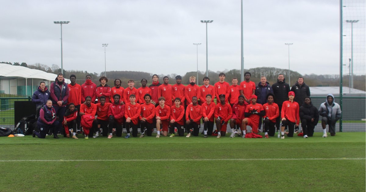 FCVAcademy's tweet photo. FCV at St George’s Park! ⚽

Today our players were invited to train at St George's Park, the home of English football.

They joined FA coaches for high-level tactical sessions and elite training in a world-class environment.

Thank you to the FA staff for hosting us! 💪⚽ https://t.co/P2tDPUpzuJ
