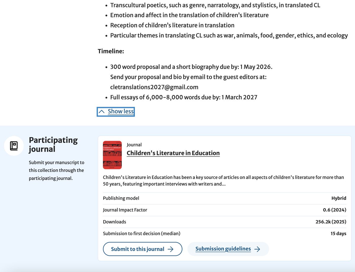 Int'l Research Society for Children's Literature tweet media