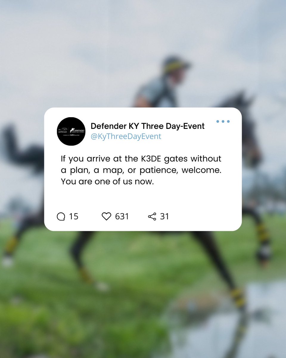 Defender Kentucky Three-Day Event tweet media