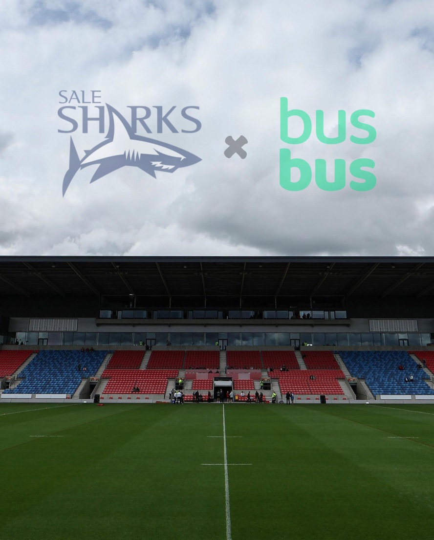 BusBus_UK's tweet image. We are pleased to announce #BusBus are @SaleSharksRugby 🦈 official shuttle bus provider between Trafford Centre, Studehill Bus Station and Stockport

Bus tickets for the next fixture at the CorpAcq Stadium against Bath Rugby are now available here👇🏻

👉🏻busbus.uk/coach_travel/e… 👈🏻