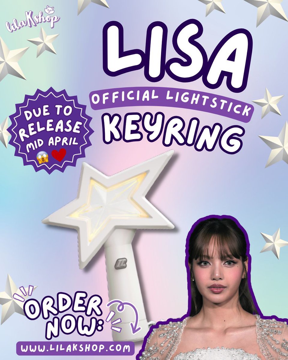 💜 BLINK, LISA KEYRING!💜 We've got Lisa's Official Lightstick