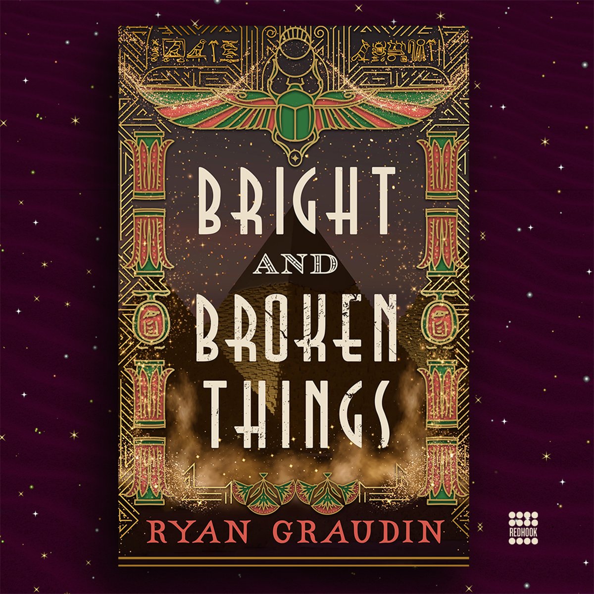 orbitbooks's tweet photo. Cover launch! In 1920s London, a young scholar learns he may be the key to uncovering an ancient Egyptian artifact coveted by a powerful cabal of magicians. BRIGHT AND BROKEN THINGS by @ryangraudin is available September 2026 from Orbit US.

Design by @VonBrooklyn https://t.co/dbDgitx7Cy