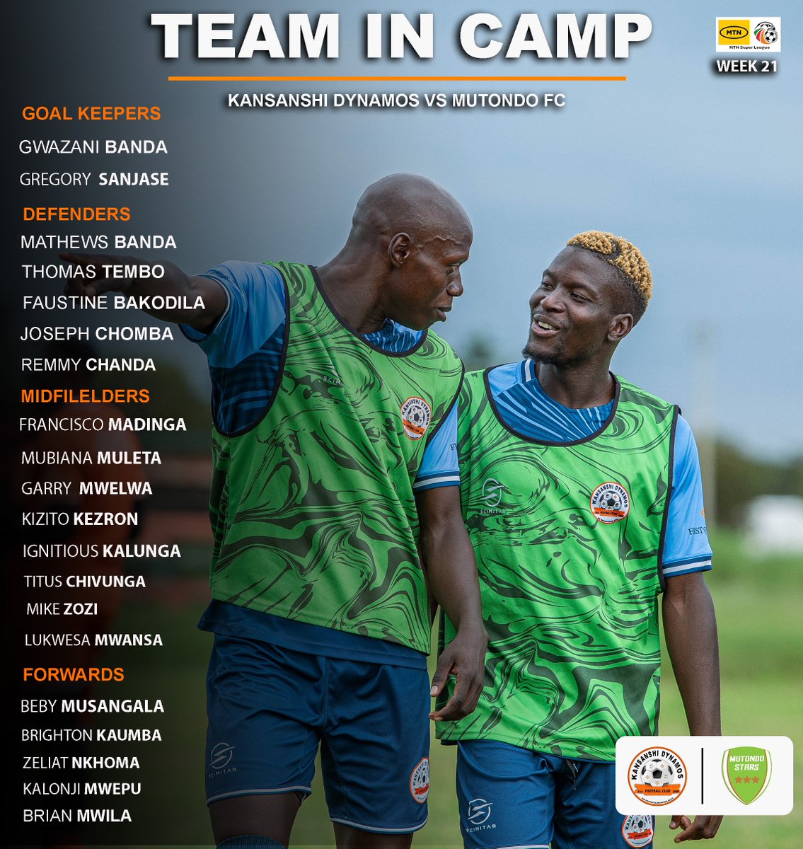 kansanshidynamo's tweet photo. Team in camp!
#KDFCMutondo
#Week21 https://t.co/6maXYGfn7c