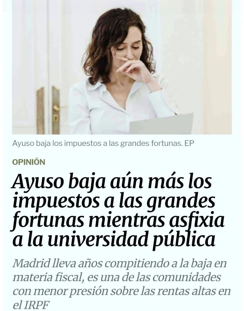muzeriqui's tweet photo. Seguir votando a esta Flipá...
Ella los quiere ceporros,a los pobres los quiere analfabetos perdios,que vergüenza de voto que un obrero le da a esta bicharraca.. Ella gobierna para los ricos, a ve cuando coño os vais a dar cuenta, cuanto más hace falta para echarla.. 7291 https://t.co/CteHoSXhb7