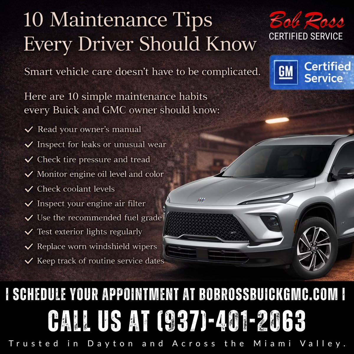 BobRossAuto's tweet image. Smart ownership is simple: follow basic maintenance habits to protect your car! 🚗 Visit Bob Ross Certified Service for trusted guidance. ➡️ow.ly/7EpP50YiP7X #CarMaintenance #AutoCare #VehicleTips #CarService #CarCareTips #EngineCare #CarMaintenanceTips #BobRossService