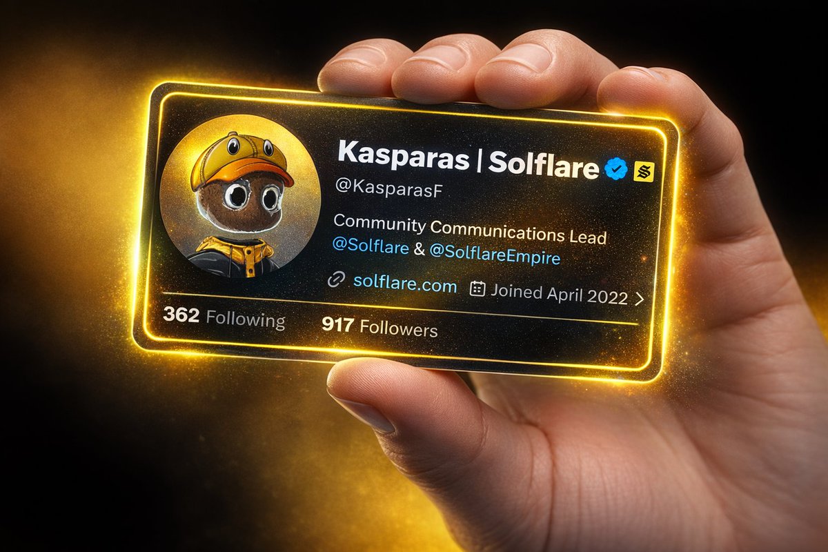 Kasparas | Solflare tweet media